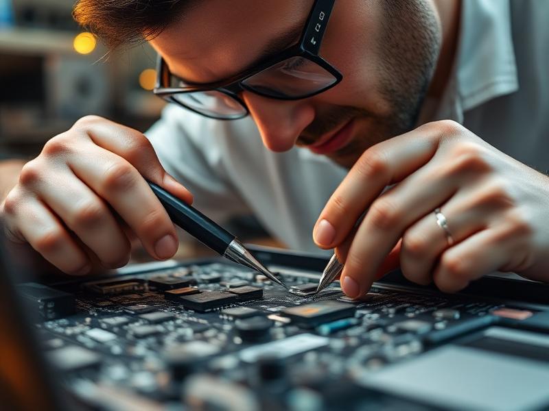 Manutenção de computador em bancada técnica